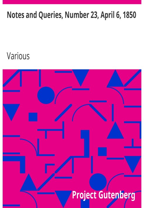 Примечания и вопросы, номер 23, 6 апреля 1850 г.