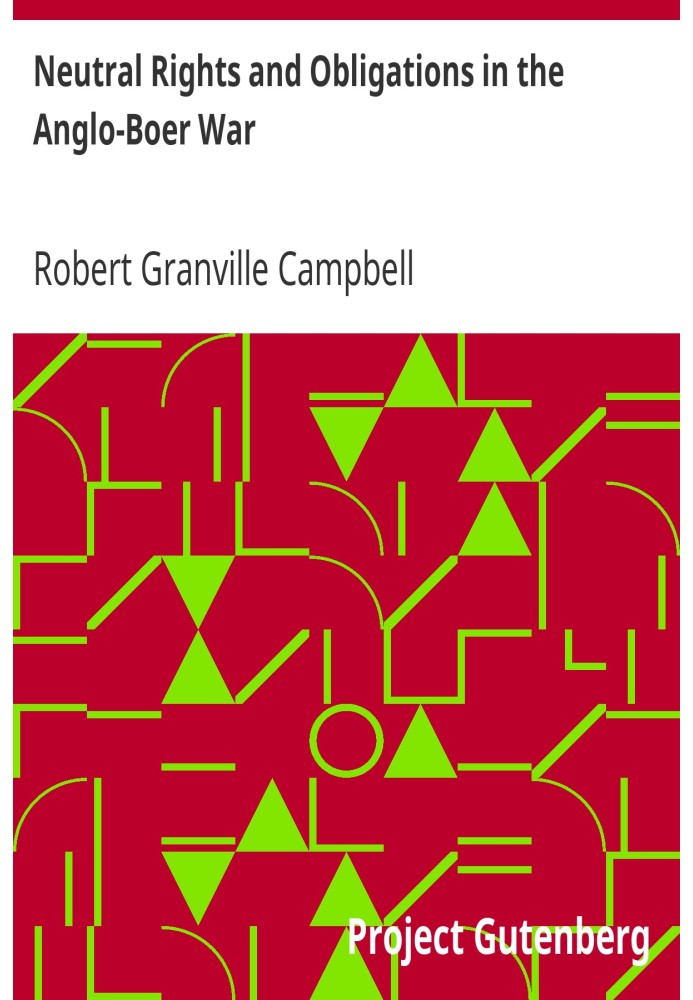 Нейтральні права та обов'язки в англо-бурській війні